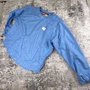 Vtg Nike Mens XL UNC Tar Heels Windbreaker Pullover 90s Blue NCAA Jacket